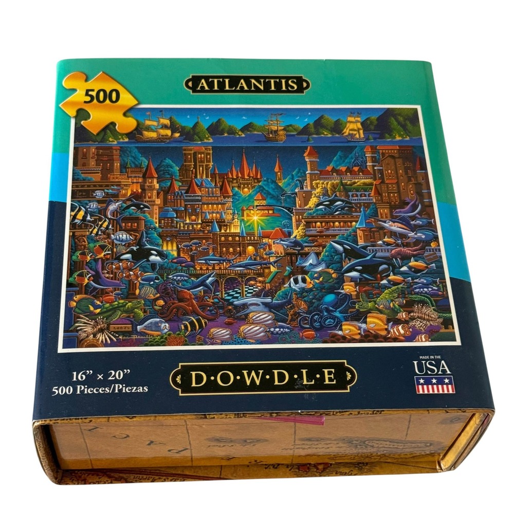 Dowdle San Francisco Pier 500 Piece Puzzle Eric Dowdle Folk Art 888584 UNCOUNTED